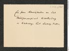 k.k. naturhistorisches Hofmuseum, Intendanzakten 1885-1896 (Hauer), Aktenzahl Z.256.j/1889, Seite 1